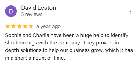 Five-star Google review of StudioHawk
